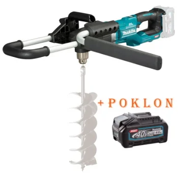 Makita akumulatorski bušač za zemlju 40V XGT DG001GZ05 + POKLON Makita baterija XGT Li-ion 40V/4.0Ah BL4040F 1910N6-8 Makita akumulatorski bušač za zemlju 40V XGT DG001GZ05 + POKLON Makita baterija XGT Li-ion 40V/4.0Ah BL4040F 1910N6-8