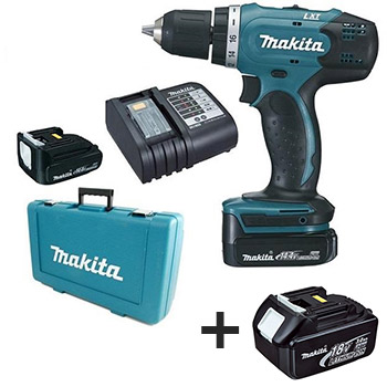 Makita akumulatorska bušilica - odvijač DDF453SYE + baterija BL1830B