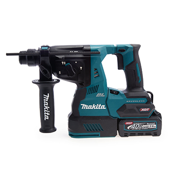 Makita XGT akcijski set - akumulatorska bušilica-čekić SDS+ XGT 40V 4,0Ah + akumulatorska ugaona brusilica 125mm XGT 40V HR003GM201+GA023GZ-3