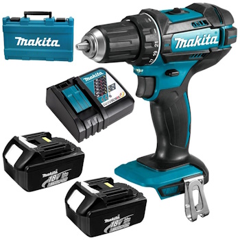 Makita aku čekić bušilica 18V DHP482RFE Makita aku čekić bušilica 18V DHP482RFE