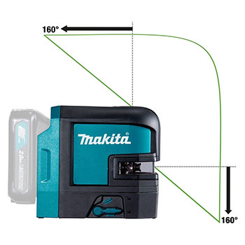 Makita akumulatorski laser sa ukrštenim linijama - zeleni SK105GDZ-3