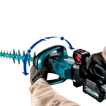 Makita akumulatorske makaze za živu ogradu 600mm XGT 40V UH008GZ + starter set XGT (2 x 4Ah BL4040 + brzi punjač DC40RA) 191L77-9-5