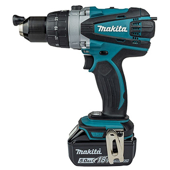 Makita LXT set - akumulatorska udarna bušilica-odvijač DHP458Z + akumulatorski udarni odvijač DTD152Z + punjač + 2 baterije + Makpac DLX2145TJ-2