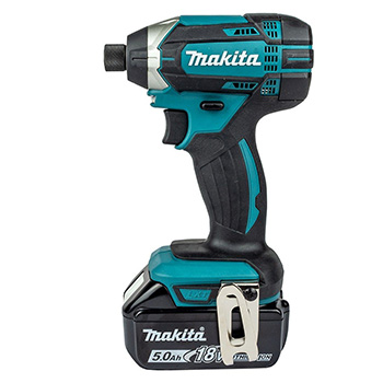 Makita LXT set - akumulatorska udarna bušilica-odvijač DHP458Z + akumulatorski udarni odvijač DTD152Z + punjač + 2 baterije + Makpac DLX2145TJ-5