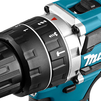 Makita LXT set - akumulatorska udarna bušilica-odvijač DHP484Z + akumulatorska ugaona brusilica DGA504Z + punjač + 2 baterije + 2 Makpac DLX2179TJ1-4