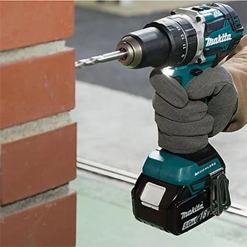 Makita LXT set - akumulatorska udarna bušilica-odvijač DHP484Z + akumulatorska ugaona brusilica DGA504Z + punjač + 2 baterije + 2 Makpac DLX2179TJ1-5