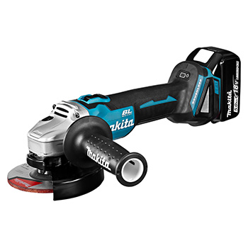 Makita LXT set - akumulatorska bušilica-odvijač DDF486Z + akumulatorski udarni odvijač DTD153Z + akumulatorska ugaona brusilica DGA504Z + punjač + 2 baterije + 2 Makpac DLX3155TJ-6