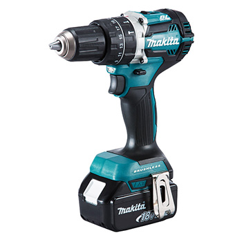 Makita LXT set - akumulatorska udarna bušilica-odvijač DHP484Z + akumulatorski udarni odvijač DTD153Z + punjač + 2 baterije + kofer DLX2180X-2