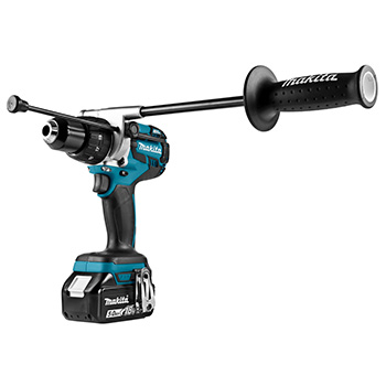 Makita LXT set - akumulatorska udarna bušilica-odvijač DHP481Z + akumulatorski udarni odvijač DTW285Z + punjač + 2 baterije + kofer DLX2185T-2