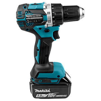 Makita LXT set - akumulatorska bušilica-odvijač DDF484Z + akumulatorska bušilica-čekić DHR243Z + punjač + 2 baterije + Makpac DLX2191TJ-3