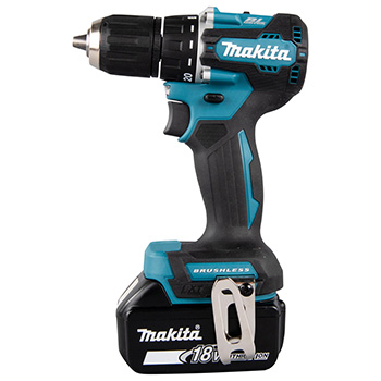 Makita LXT set - akumulatorska bušilica-odvijač DDF487Z + akumulatorski udarni odvijač DTD157Z + punjač + 2 baterije + komplet pribora 38-delni + Makpac DLX2423JX4-3