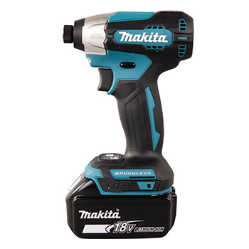 Makita LXT set - akumulatorska bušilica-odvijač DDF487Z + akumulatorski udarni odvijač DTD157Z + punjač + 2 baterije + komplet pribora 38-delni + Makpac DLX2423JX4-6