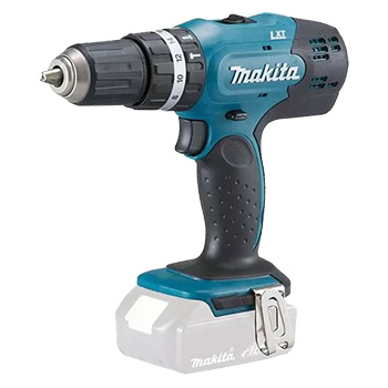 Makita LXT set - akumulatorska udarna bušilica-odvijač DHP453Z + akumulatorska bušilica-čekić DHR202Z + akumulatorska ugaona brusilica DGA452Z + punjač + 2 baterije DLX3121M-2