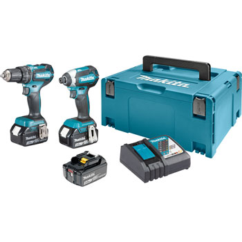 Makita LXT aku set odvijača (DTD153 + DHP485) 3,0 Ah u koferu sa tri baterije i punjačem DLX2283JX1-1