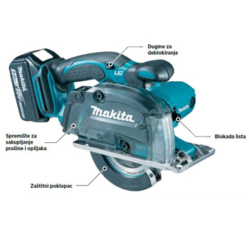 Makita akumulatorska testera za metal DCS552Z Makita akumulatorska testera za metal DCS552Z