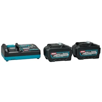 Makita akumulatorski trimer XGT 2x40V UR012GZ + starter set XGT (2 x 5Ah BL4050F + brzi punjač DC40RA) 1911V6-0-6