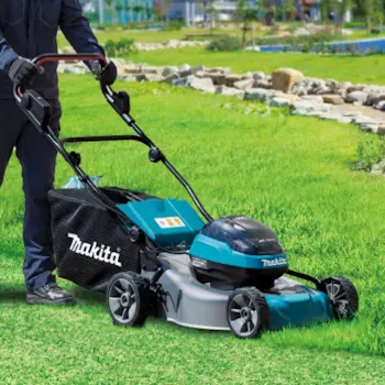 Makita akumulatorska potisna kosačica 18V LXT DLM466PT2 2x18V 46cm bezčetkasti motor-2