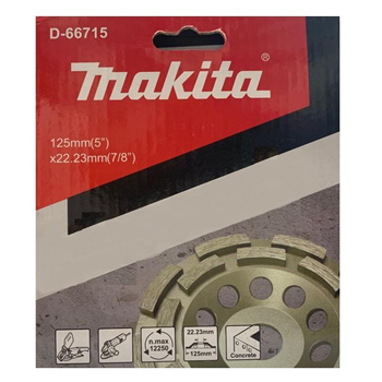 Makita asimetrična dijamantska rezna ploča (dvoredna) Ø125mm D-66715-1