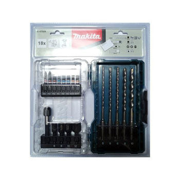 Makita 18-delni komplet burgija i umetaka E-07026 Makita 18-delni komplet burgija i umetaka E-07026