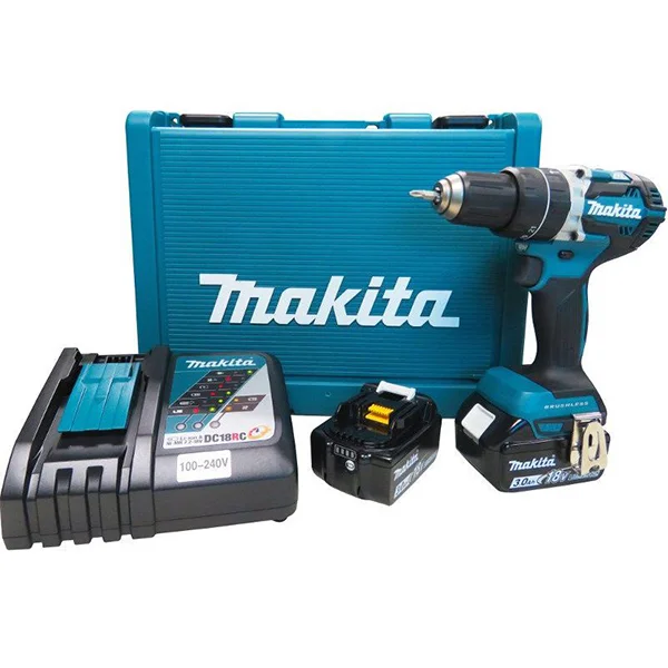 Makita akumulatorska udarna bušilica-odvijač DHP484RFE Makita akumulatorska udarna bušilica-odvijač DHP484RFE