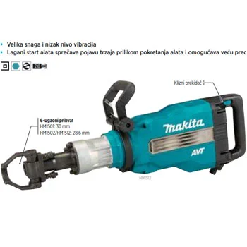 Makita čekić za rušenje HM1512 Makita čekić za rušenje HM1512