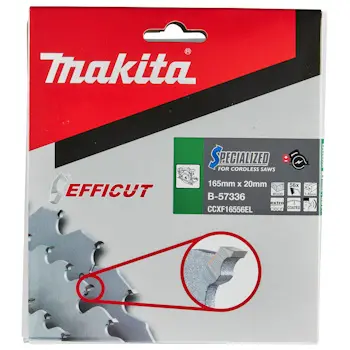 Makita Efficut cirkularni list za drvo, MDF i laminat 165x20x1.45mm 56T 23g B-57336 Makita Efficut cirkularni list za drvo, MDF i laminat 165x20x1.45mm 56T 23g B-57336