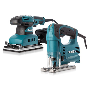 Makita Combiset - vibraciona brusilica + ubodna testera DK0008 Makita Combiset - vibraciona brusilica + ubodna testera DK0008