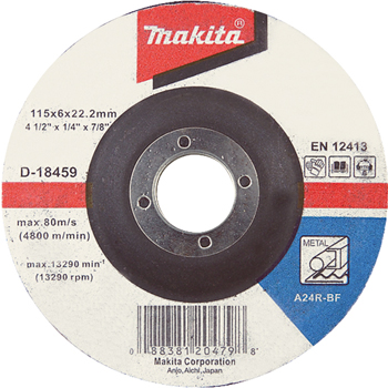 Makita brusni disk sa presovanim centrom za čelik 230 mm D-18487 Makita brusni disk sa presovanim centrom za čelik 230 mm D-18487
