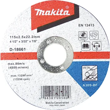 Makita brusni disk sa presovanim centrom 125 mm D-18574 Makita brusni disk sa presovanim centrom 125 mm D-18574