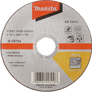Makita disk za sečenje nerđajućeg čelika 115 mm D-18764