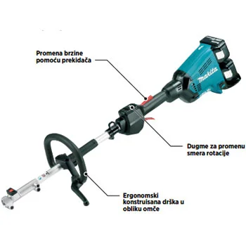Makita bežična višenamenska pogonska glava DUX60Z Makita bežična višenamenska pogonska glava DUX60Z
