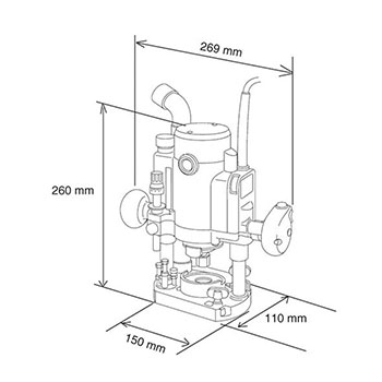 Makita glodalica RP1110C-5