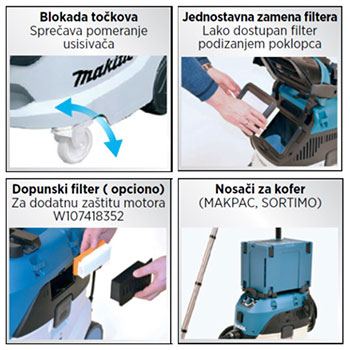 Makita usisivač VC4210LX Makita usisivač VC4210LX
