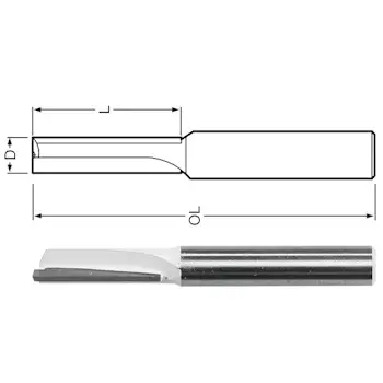 Makita ravno glodalo sa jednim zupcem D-47385-1
