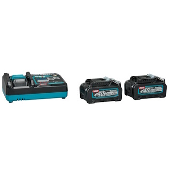 Makita akumulatorska kosilica 430mm XGT 40 V LM004GZ + starter set XGT (2 x 4Ah BL4040 + brzi punjač DC40RA) 191L77-9-6