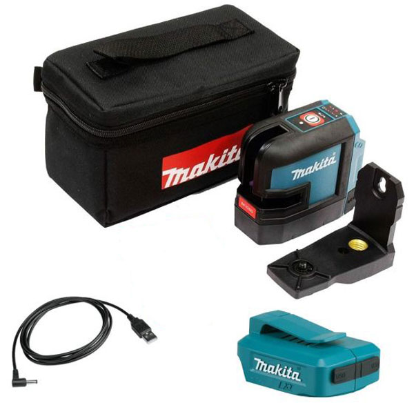 Makita akumulatorski laser sa ukrštenim linijama - crveni SK105DZ sa kablom i adapterom CXT/LXT Makita akumulatorski laser sa ukrštenim linijama - crveni SK105DZ sa kablom i adapterom CXT/LXT