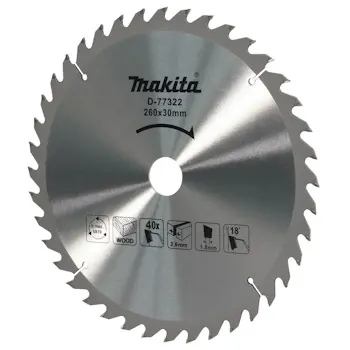 Makita T.C.T. list testere za drvo 260x30x40T D-77322-1