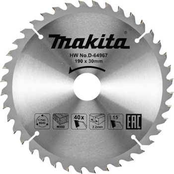 Makita list za crikular za drvo 190mm D-64967