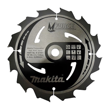 Makita list za testeru od tvrdog metala MForce 190mm B-07951 Makita list za testeru od tvrdog metala MForce 190mm B-07951