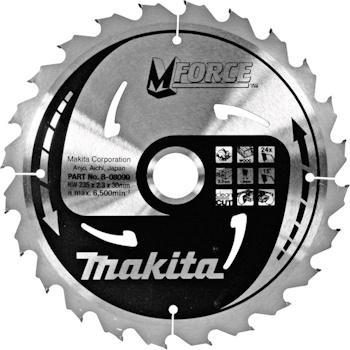 Makita list za testeru od tvrdog metala MForce 235mm B-08090 Makita list za testeru od tvrdog metala MForce 235mm B-08090