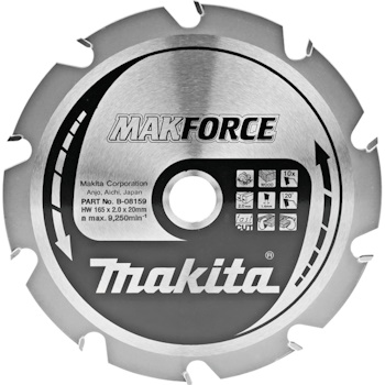 Makita list za testeru od tvrdog metala MAKForce 165mm B-08159