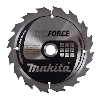 Makita list za testeru od tvrdog metala MAKForce 180mm B-08187 Makita list za testeru od tvrdog metala MAKForce 180mm B-08187