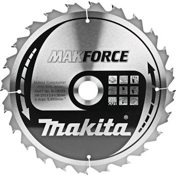 Makita list za testeru od tvrdog metala MAKForce 270mm B-08268