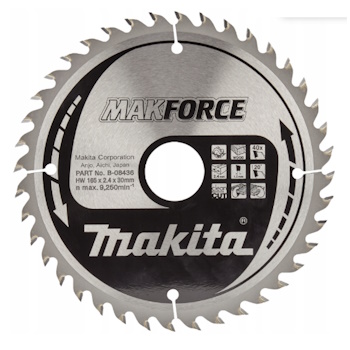 Makita list za testeru od tvrdog metala MAKForce 165mm B-08436 Makita list za testeru od tvrdog metala MAKForce 165mm B-08436