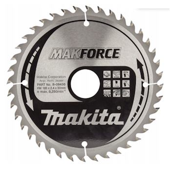 Makita list za testeru od tvrdog metala MAKForce 165mm B-08436