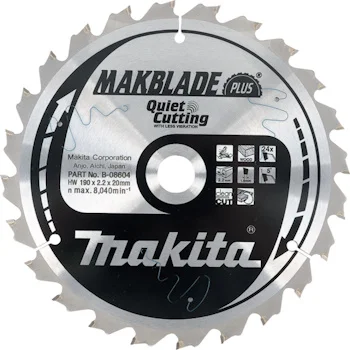 Makita list za testeru od tvrdog metala MAKBlade Plus 190mm B-08604 Makita list za testeru od tvrdog metala MAKBlade Plus 190mm B-08604
