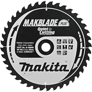 Makita list za testeru od tvrdog metala MAKBlade Plus 305mm B-08660 Makita list za testeru od tvrdog metala MAKBlade Plus 305mm B-08660