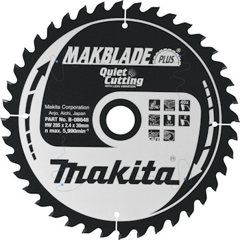 Makita list za testeru od tvrdog metala MAKBlade Plus 250mm B-08838 Makita list za testeru od tvrdog metala MAKBlade Plus 250mm B-08838