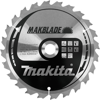 Makita list za testeru od tvrdog metala MAKBlade Plus 190mm B-08894 Makita list za testeru od tvrdog metala MAKBlade Plus 190mm B-08894
