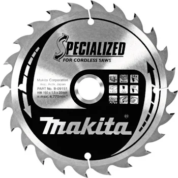 Makita list za testeru od tvrdog metala 160mm B-09151 Makita list za testeru od tvrdog metala 160mm B-09151